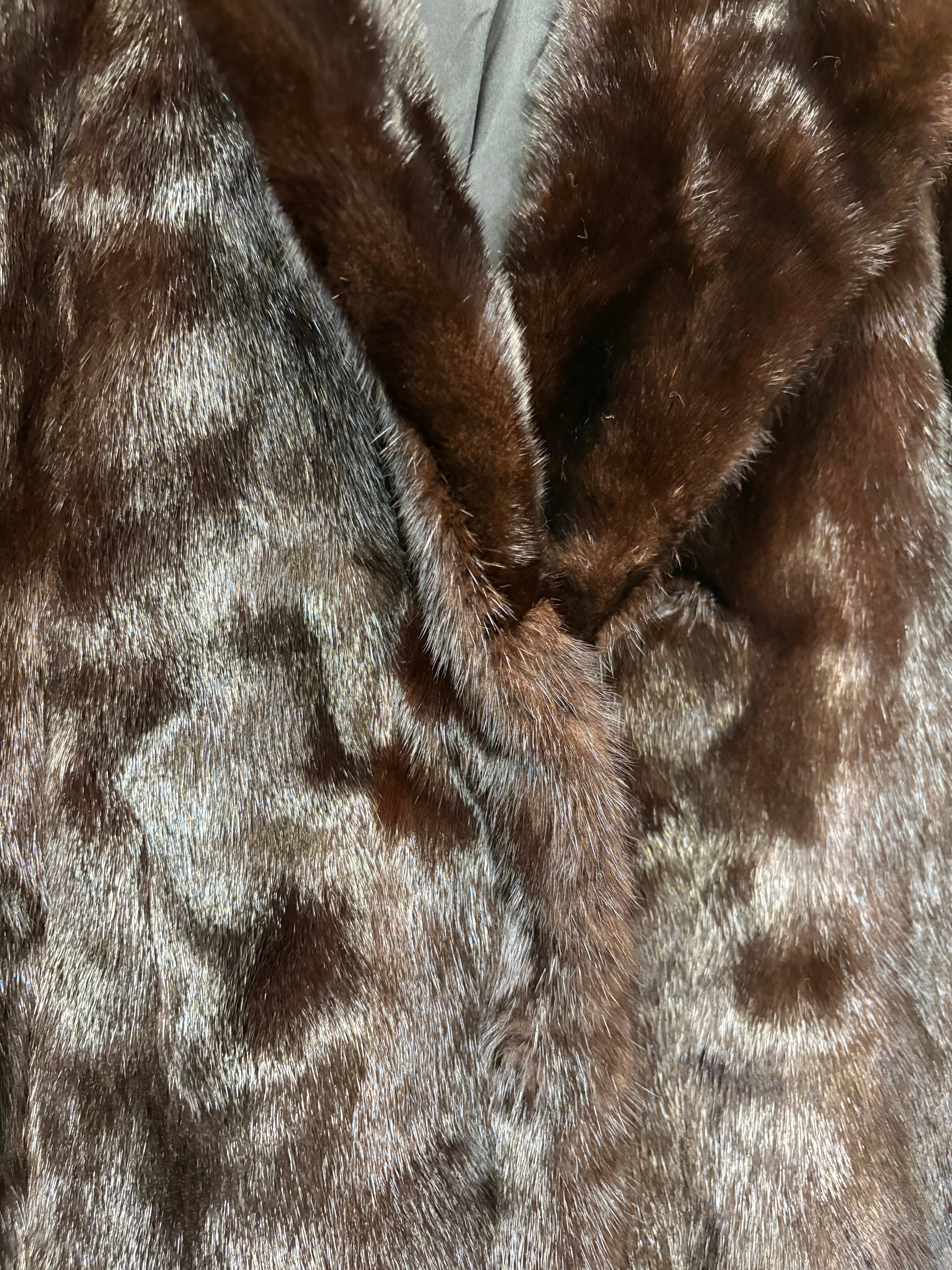 Grace Vintage Dark Mink Fur Coat