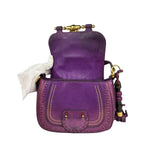 Gucci Vintage Purple Leather Small Snaffle Bit Shoulder Bag