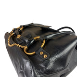 Gucci Vintage Black Horsebit Flap Bag