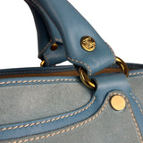 Celine Baby Blue Suede Leather Trip Boogie Handbag
