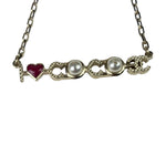 Chanel I love Coco Pearl & Heart Pendant Necklace