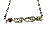 Chanel I love Coco Pearl & Heart Pendant Necklace