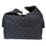 Chanel Navy Quilted Denim/Leather Trim 25 Hobo Bag 2021