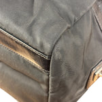 Prada Vintage Black Nylon/Patent Shoulder Bag