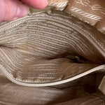 Prada Leather Tote Bag Beige/Ivory
