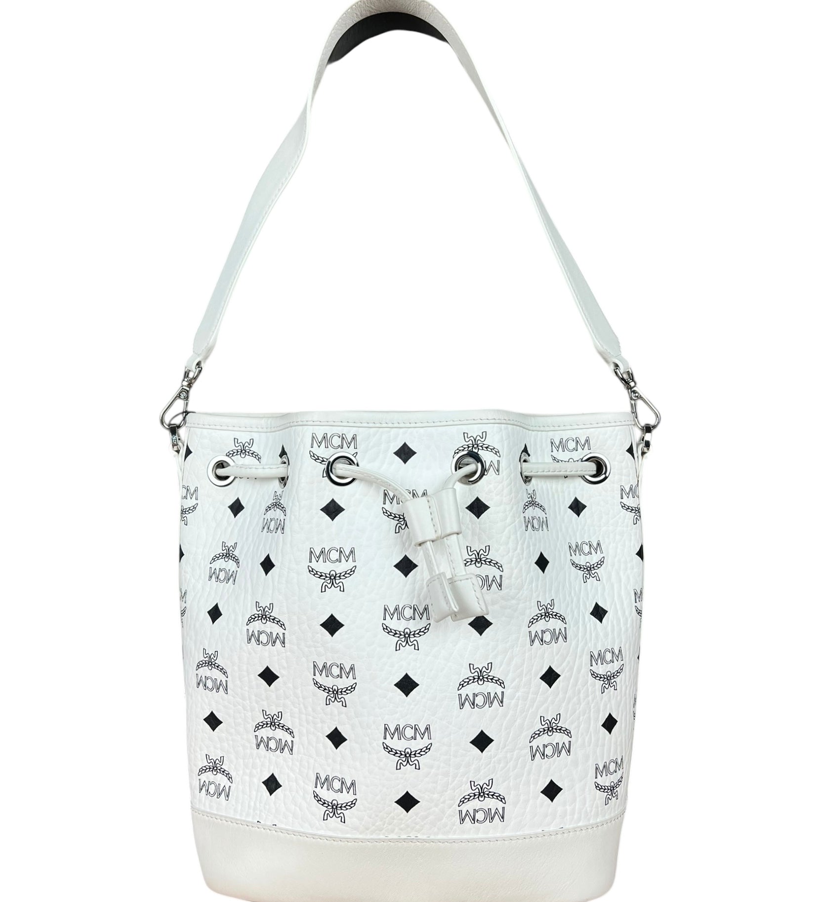 MCM Dessau Drawstring Bucket Bag