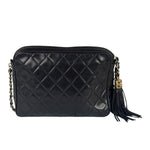 Chanel Black Diamond Stitch Camera Crossbody