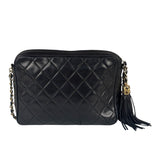 Chanel Black Diamond Stitch Camera Crossbody