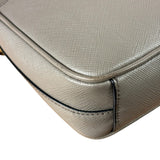 Prada Grey Saffiano Leather Cuir Pattina Crossbody