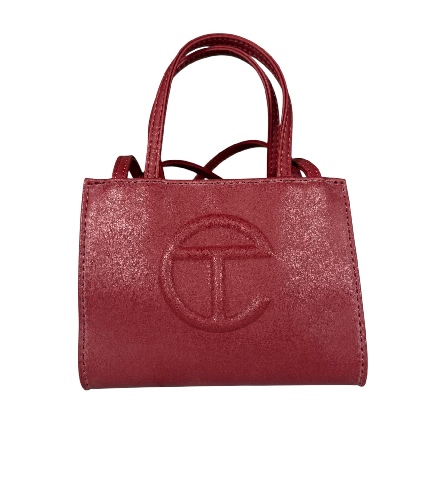Telfar Small Maroon Shopping Tote