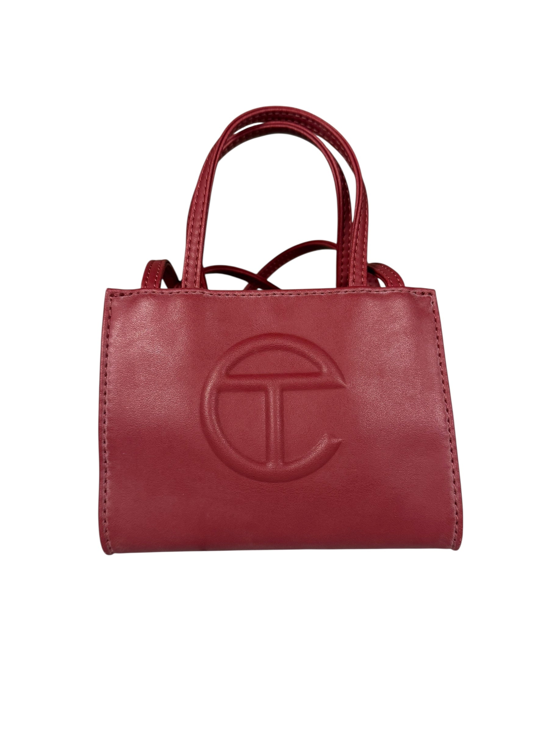 Telfar Small Maroon Shopping Tote