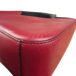 Prada Red/Black Leather Asymmetry Hobo Bag