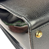 Dolce & Gabbana Black Patent Leather Borsa A Mano Two-Way Bag