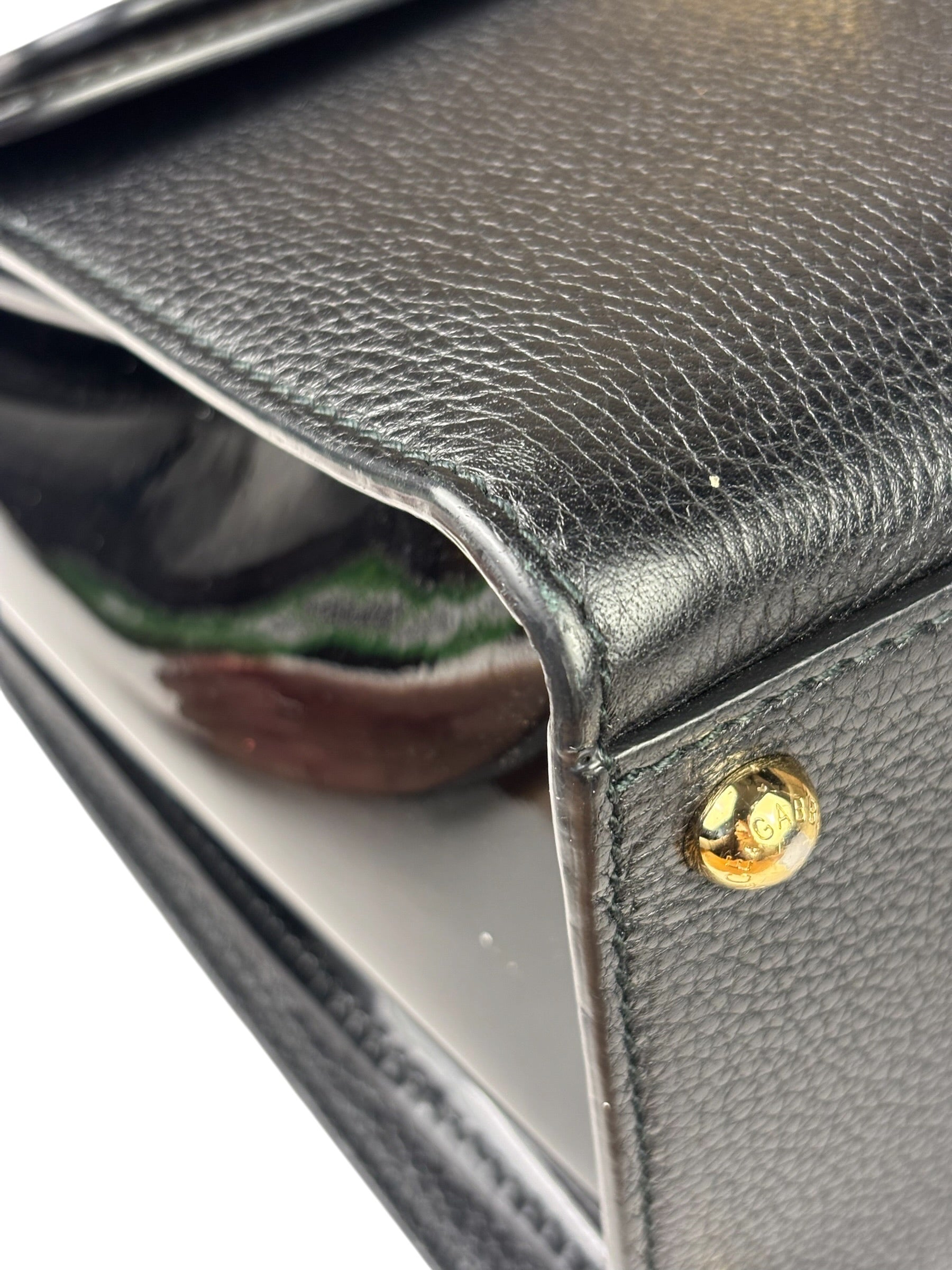 Dolce & Gabbana Black Patent Leather Borsa A Mano Two-Way Bag