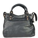 Balenciaga Vintage Navy Leather City Two-Way Bag