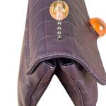 Chanel Purple Lambskin Ball Button Flap 2001