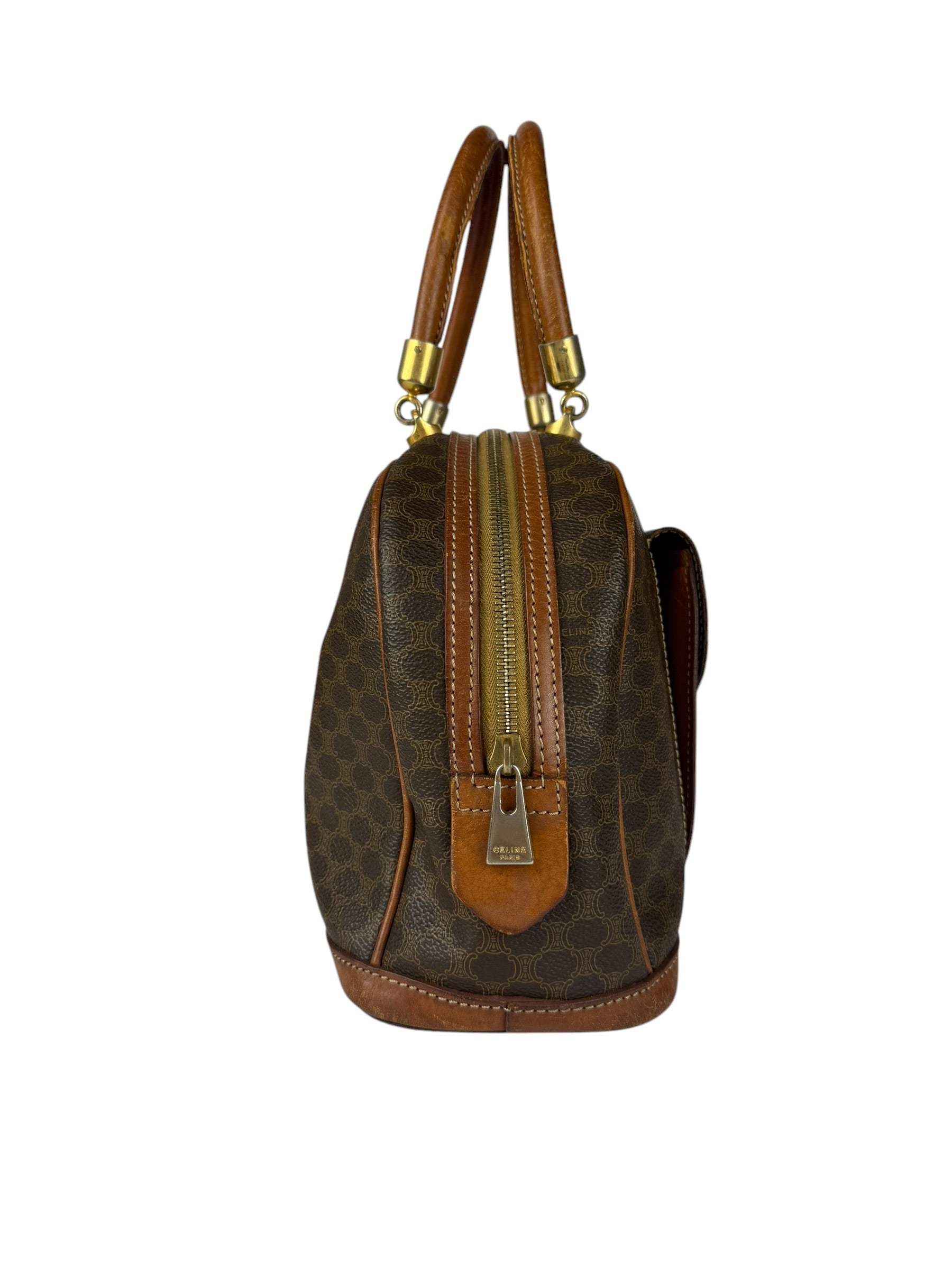 Celine Vintage Macadam Top Handle Bag