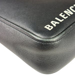Balenciaga Black Leather Triangle Two-Way Bag