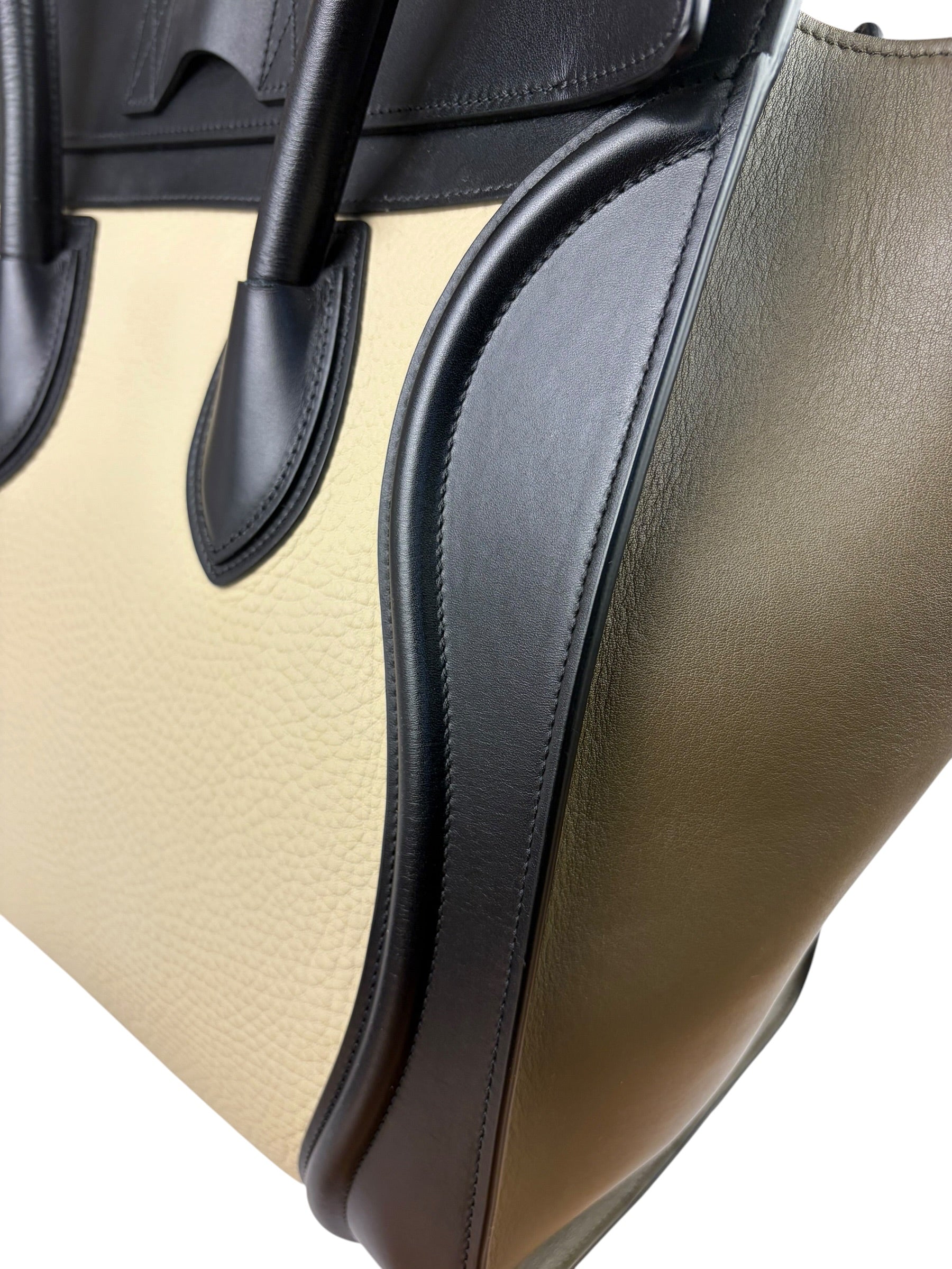 Celine Tri-Color Luggage Tote Bag