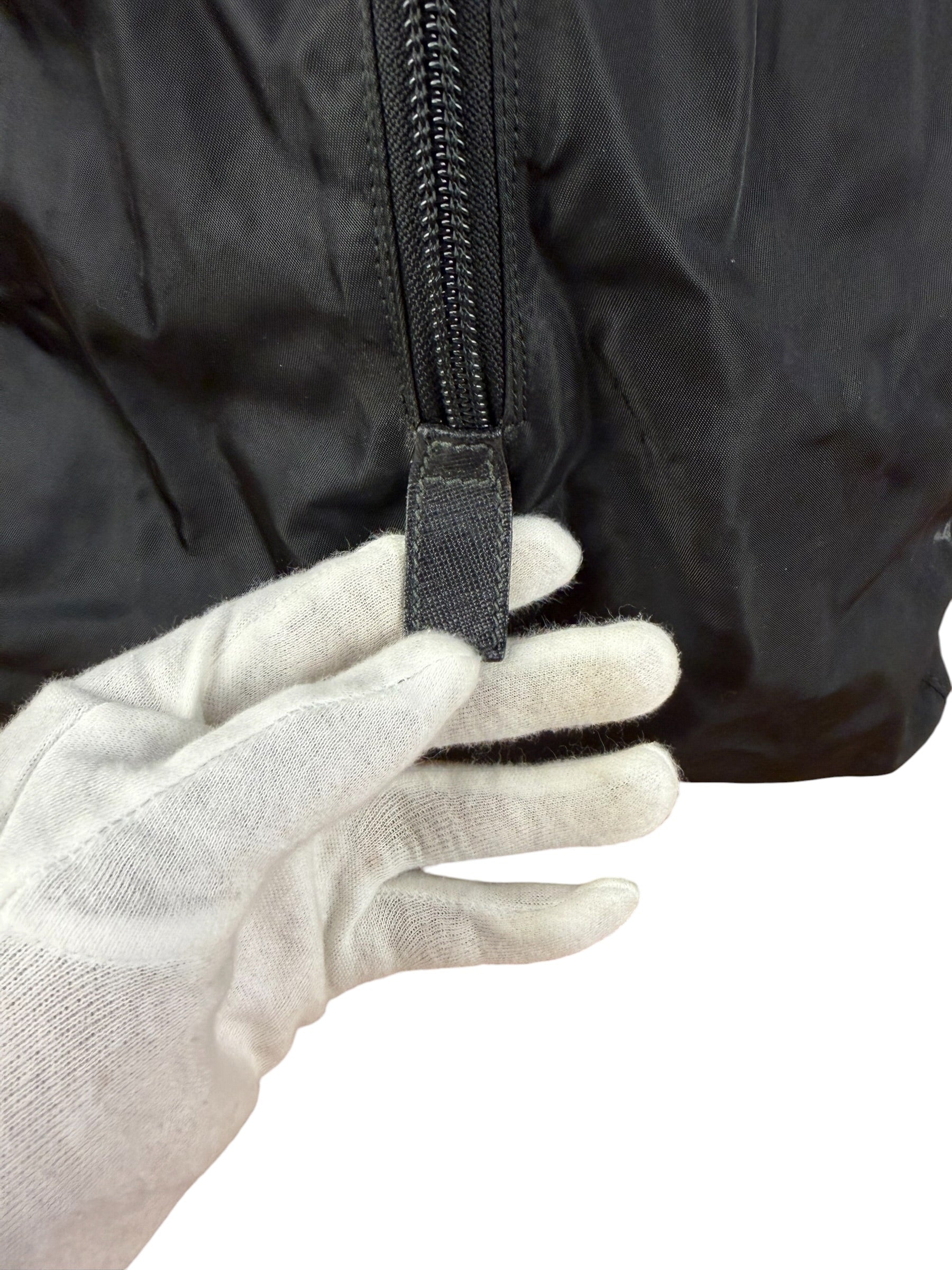 Prada Black Nylon Saffiano Travel Bag