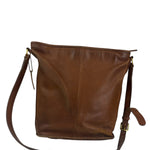 Coach Vintage Brown Leather Legacy Zip Crossbody Bag