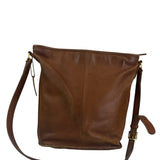 Coach Vintage Brown Leather Legacy Zip Crossbody Bag