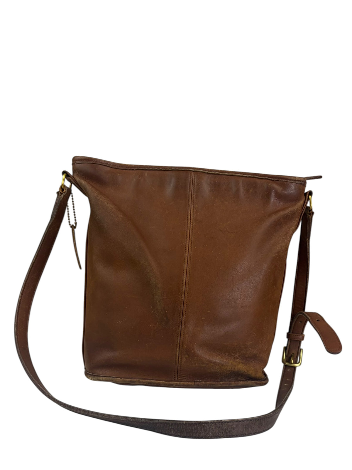 Coach Vintage Brown Leather Legacy Zip Crossbody Bag