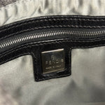 Fendi Grey Wool Crochet FF Baguette Shoulder Bag