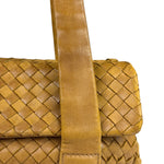Bottega Veneta Tan Brown Intrecciato Shoulder Bag