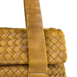 Bottega Veneta Tan Brown Intrecciato Shoulder Bag