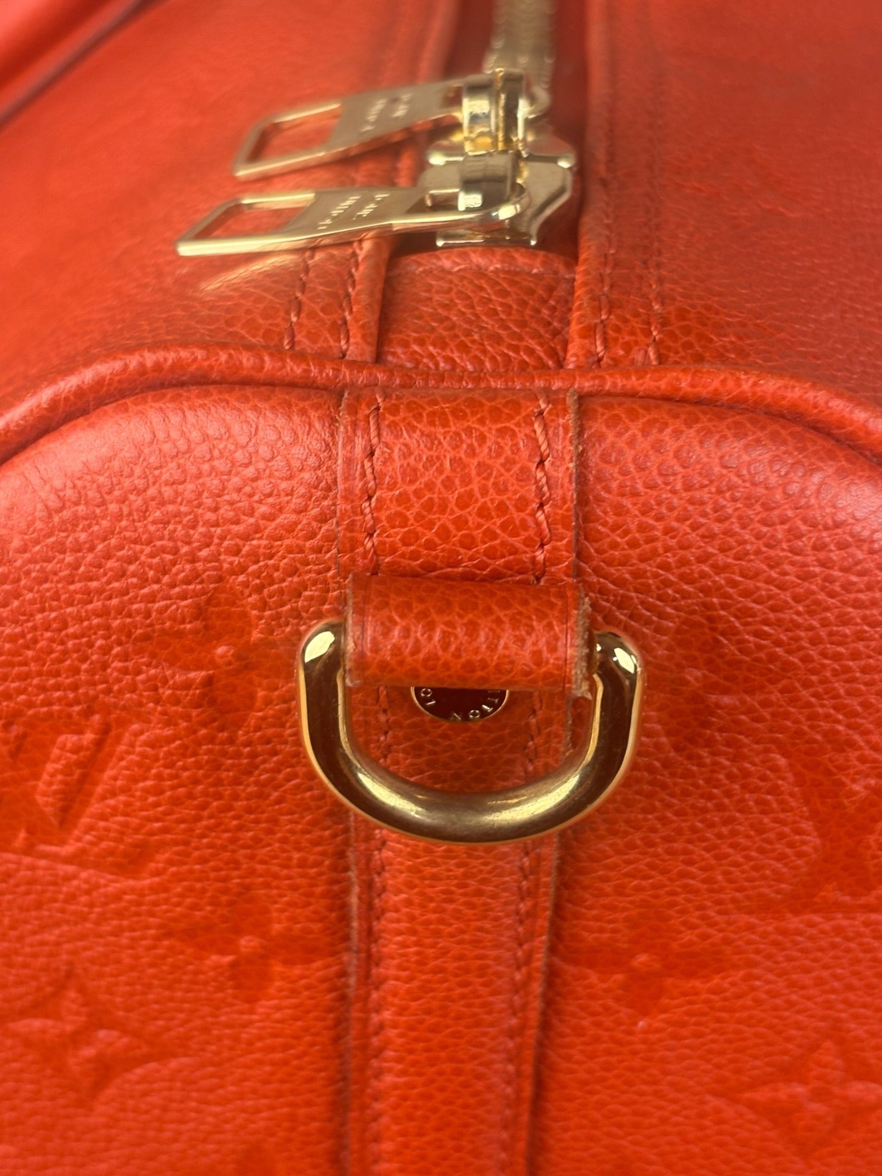 Louis Vuitton Red Empreinte Bandouliere 50
