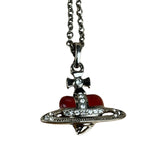 Vivienne Westwood Diamante Heart Orb Necklace