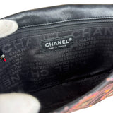 Chanel Lipstick Black Satin Single Flap Bag 2005