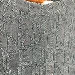 Fendi Vintage Dark Grey Logo Sweater
