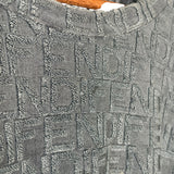 Fendi Vintage Dark Grey Logo Sweater