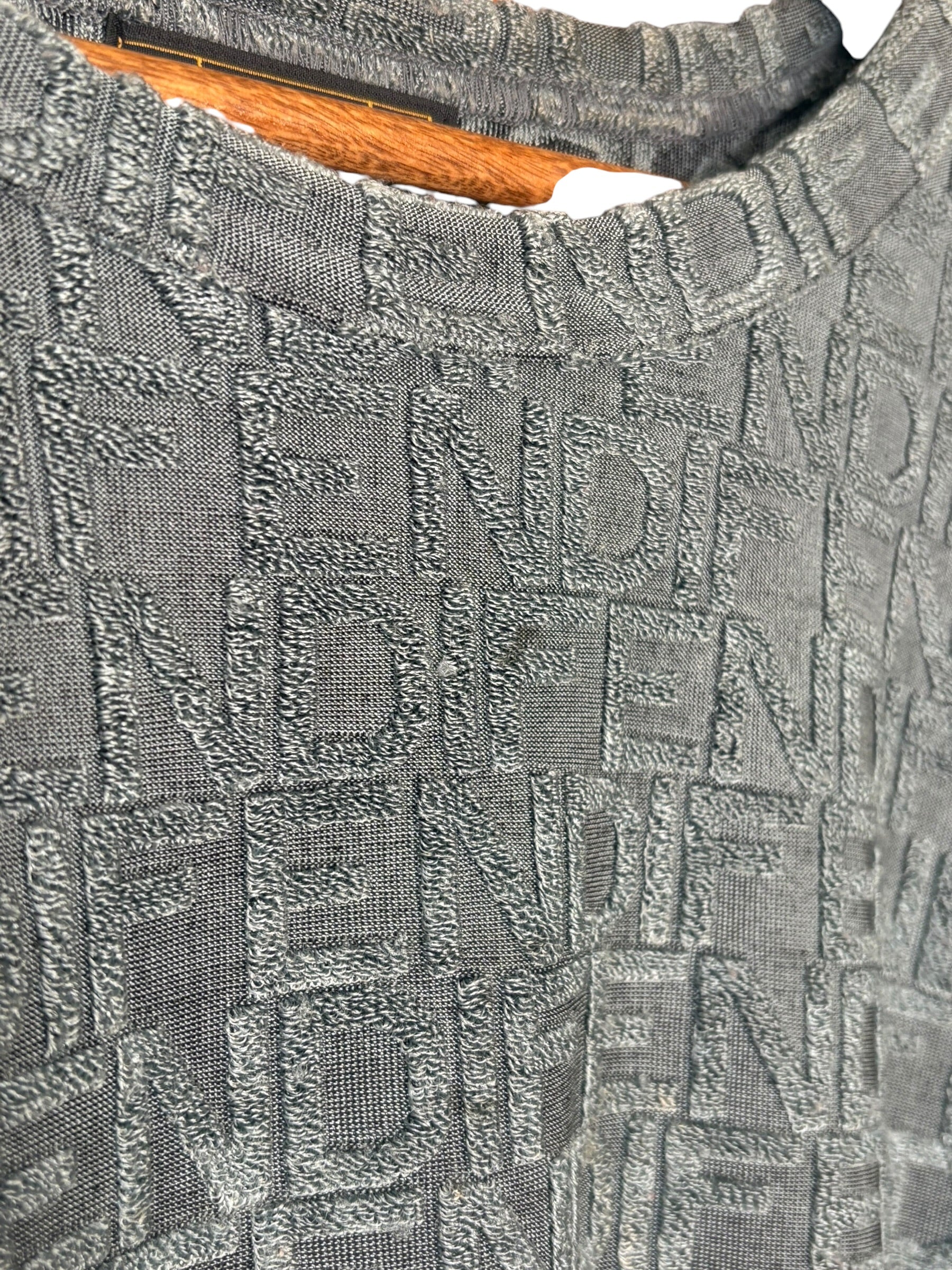 Fendi Vintage Dark Grey Logo Sweater