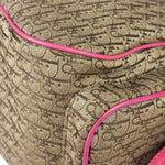Christian Dior Vintage Pink Leather Trim Diorssimo Street Chic Shoulder Bag
