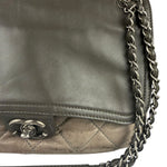 Chanel Bicolor Quilted Leather Chain Flap Bag 2011