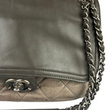 Chanel Bicolor Quilted Leather Chain Flap Bag 2011