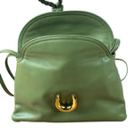 Bottega Veneta Baby Liberta Green Leather Shoulder Bag