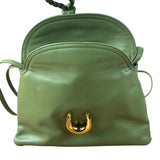 Bottega Veneta Baby Liberta Green Leather Shoulder Bag