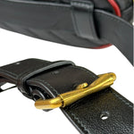 Gucci Black Matalassè Leather Marmont Belt Bag