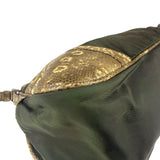 Prada Vintage Kakhi Green Nylon Shoulder Bag