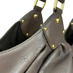Louis Vuitton Brown Leather Mahina Hobo Bag