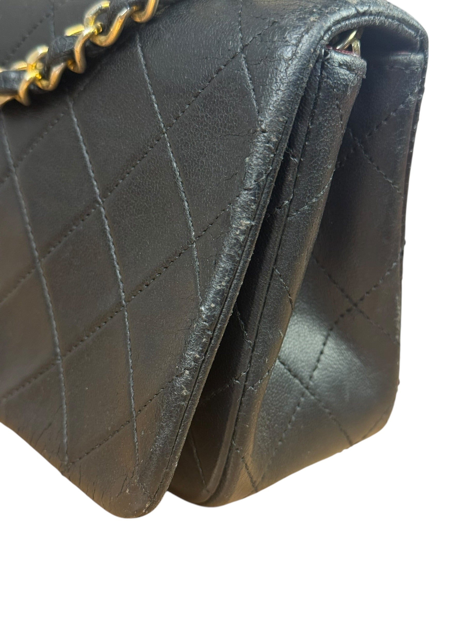 Chanel Black Quilted Leather Mini Flap Bag  2011
