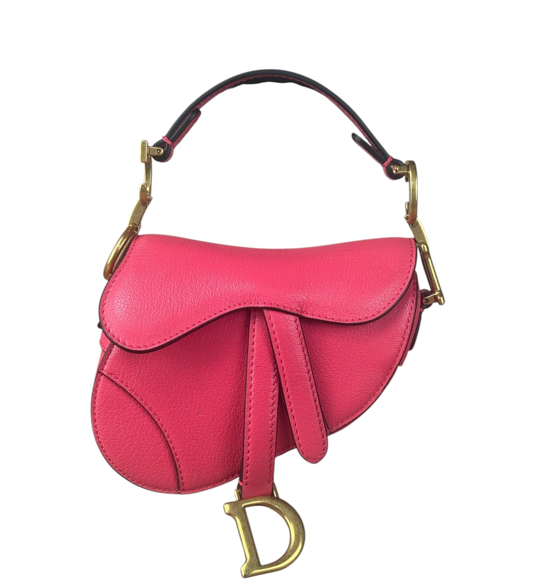 Christian Dior Pink Sanddle Micro Shoulder Bag
