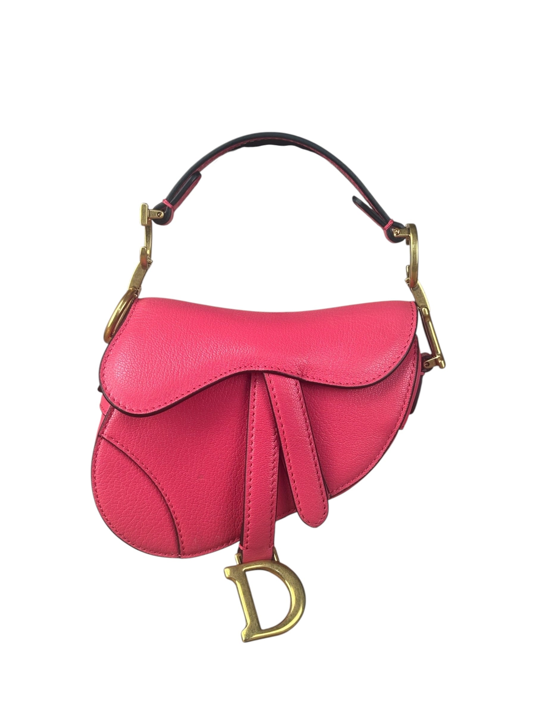 Christian Dior Pink Sanddle Micro Shoulder Bag