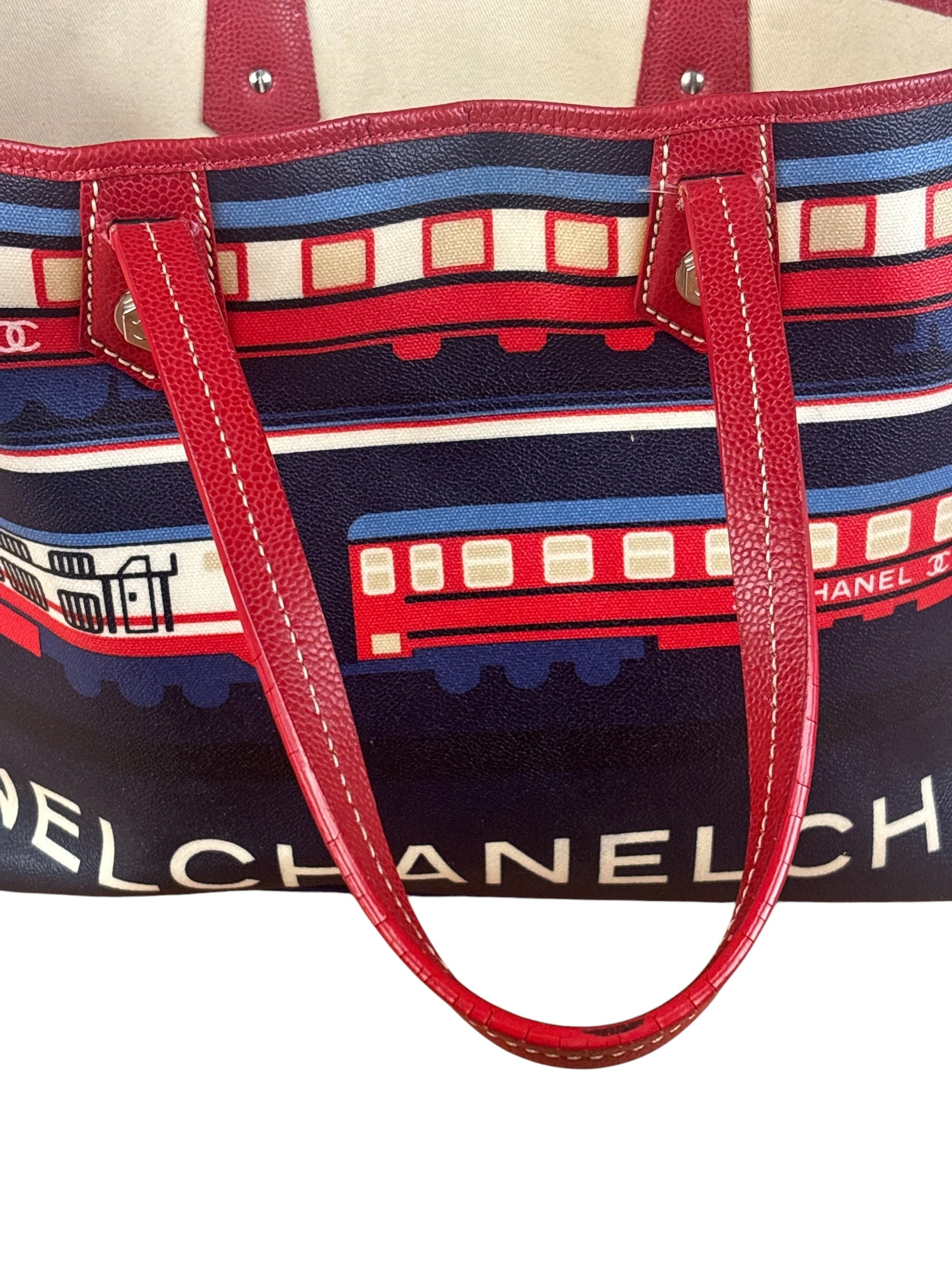 Chanel Multi-Color Leather Central Station Le Train Tote Bag 2007