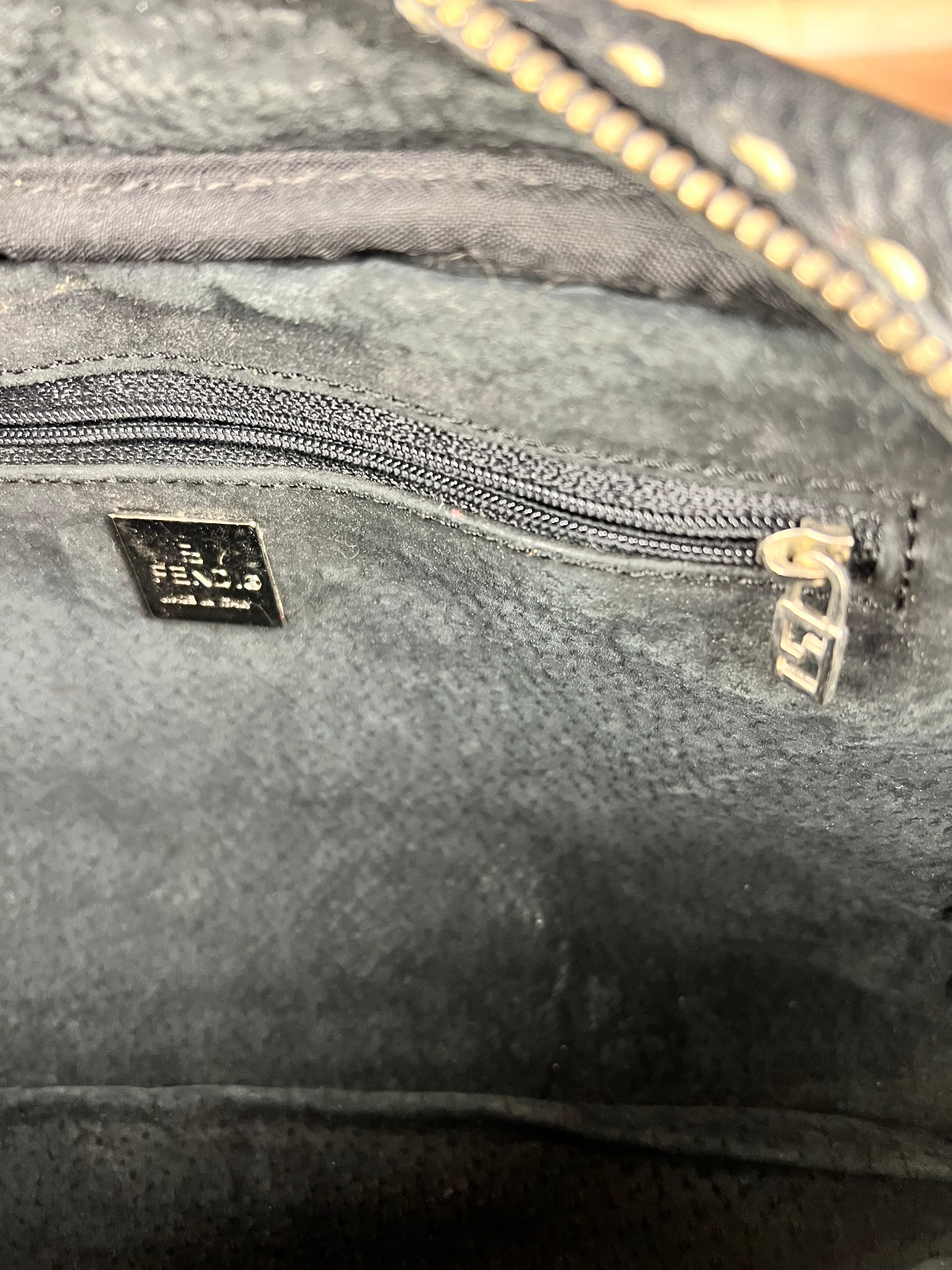 Fendi Vintage Leather Selleria Stitch Handbag