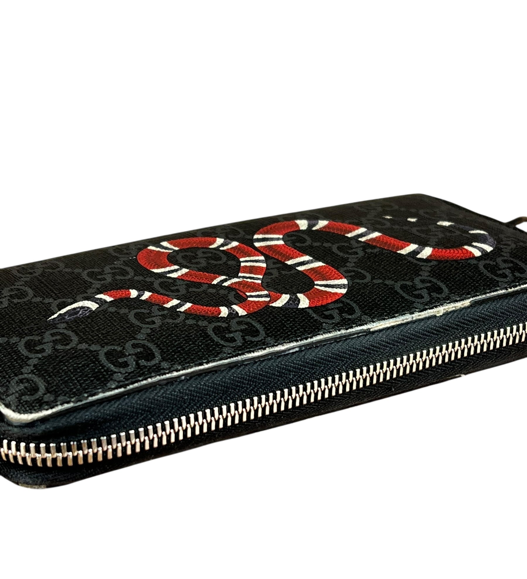 Gucci Kingsnake GG Zippy Wallet